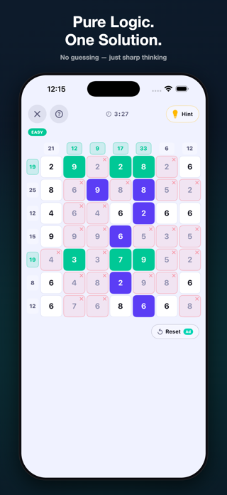 GridSum - Math Puzzle Screenshot 2 of 4