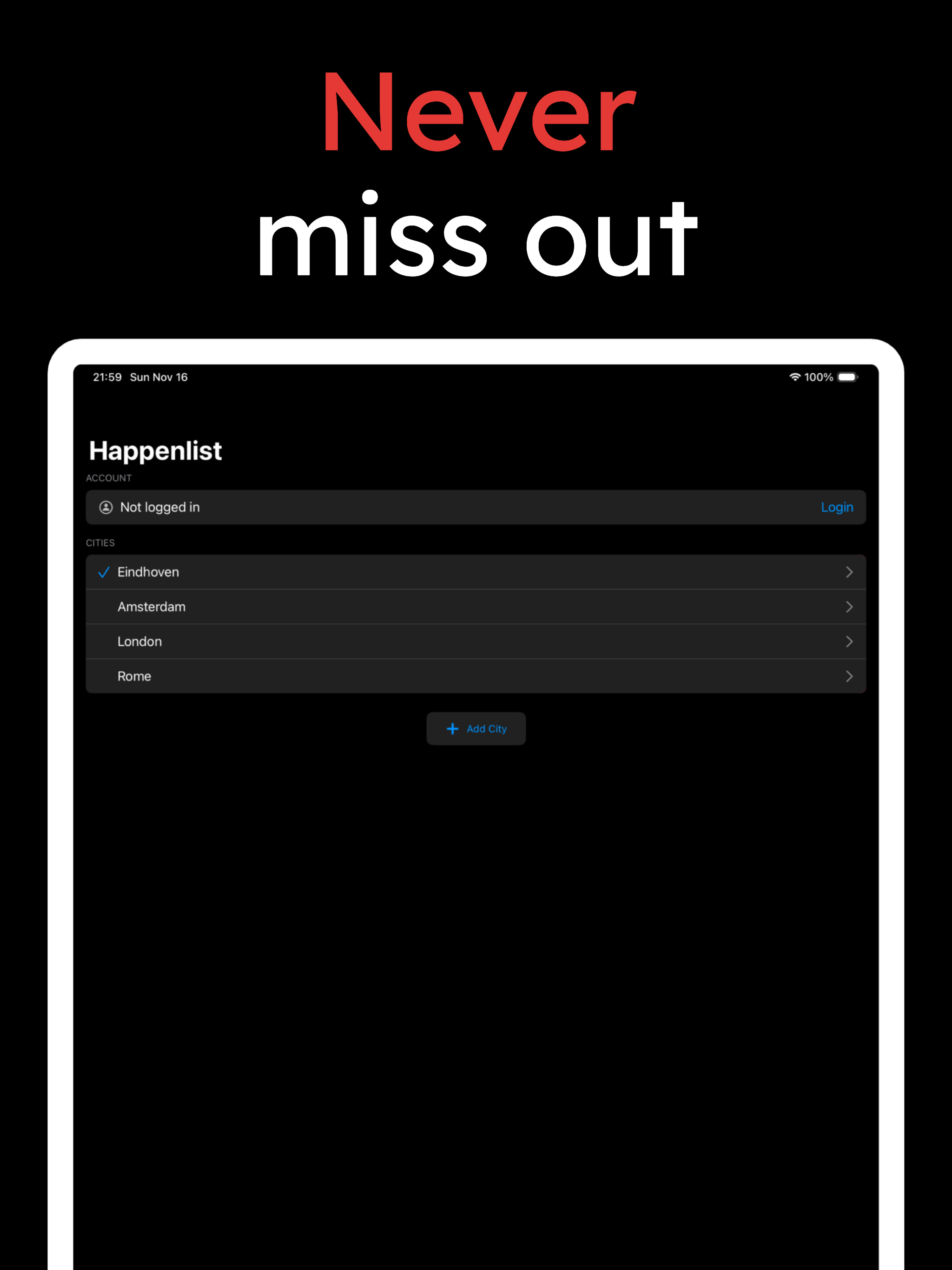Happenlist screenshot 8