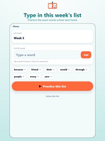Sight Words: Flash Card Games iPad screenshot
