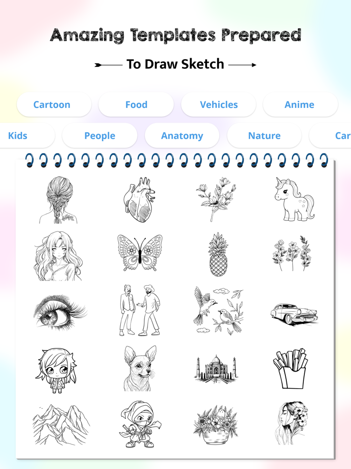 AR Drawing Sketch with Camera