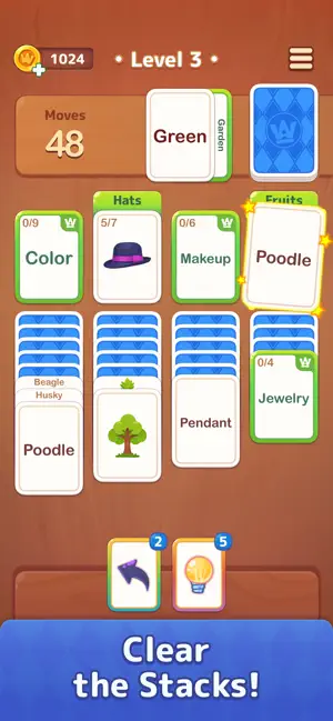 Word Deck Solitaire screenshot 3