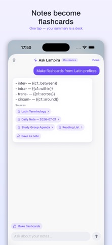 Lampira — Notes & Flashcards Screenshot 3 of 9