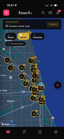 Atmelo - Live Music iPhone screenshot