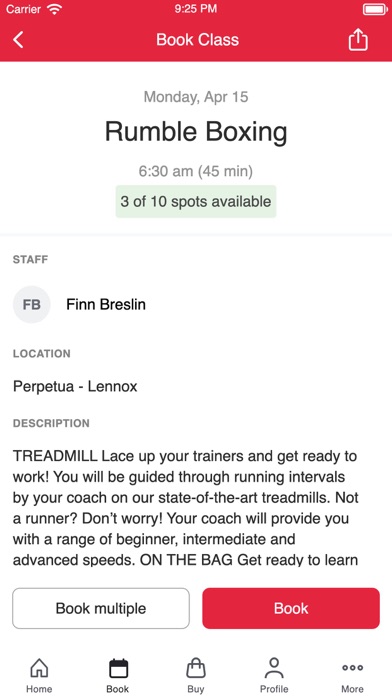 Perpetua Fitness Screenshot