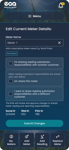 EAA Meter Matters iPhone screenshot