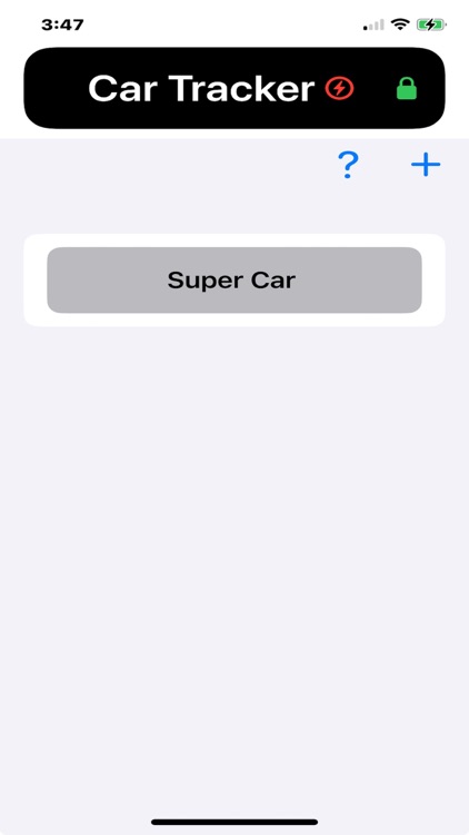 MyCarProject-Tracker