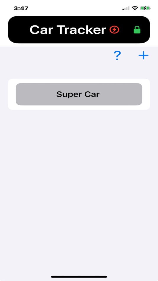 #1. MyCarProject-Tracker (iOS) Podle: James Stacy