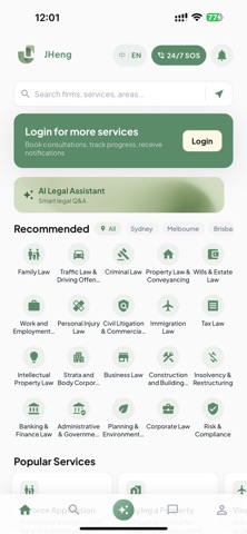 JHeng – Find the Right Lawyer iPhone screenshot 1