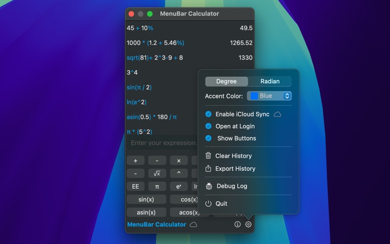 App screenshot