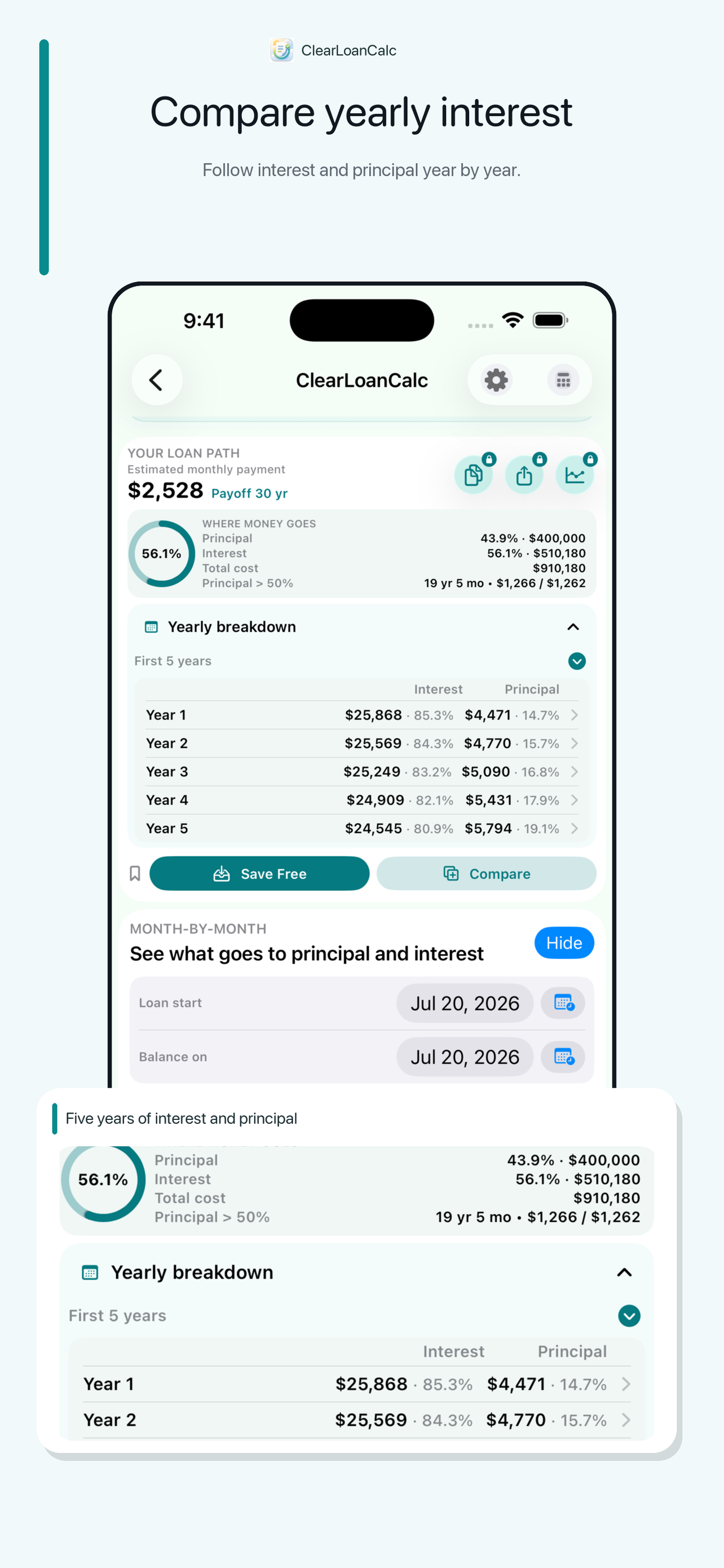 ClearLoanCalc - Be Informed screenshot 3