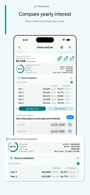 ClearLoanCalc - Be Informed screenshot 2