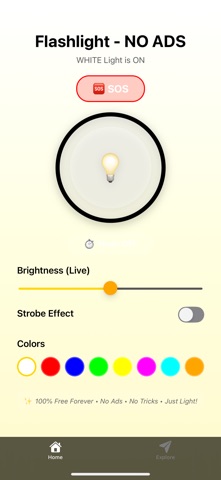 Flashlight - NO ADS Screenshot 2 of 2