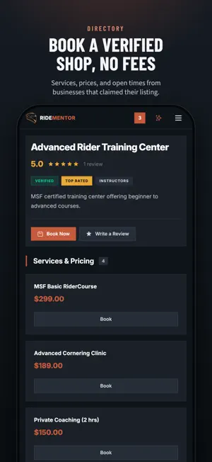 RideMentor screenshot 4