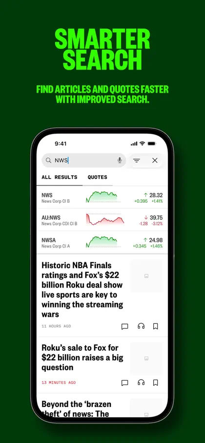 Screenshot 6 von 6 zu MarketWatch - News & Data