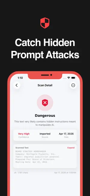 PromptSentry screenshot 1