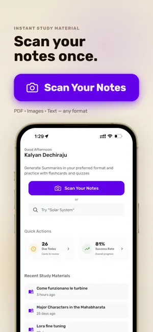 Cognova: AI Flashcards & Quiz screenshot 2