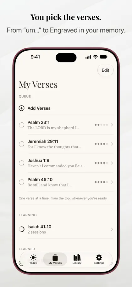 Screenshot 6 di 6 di Bible Veil: Memorize Scripture