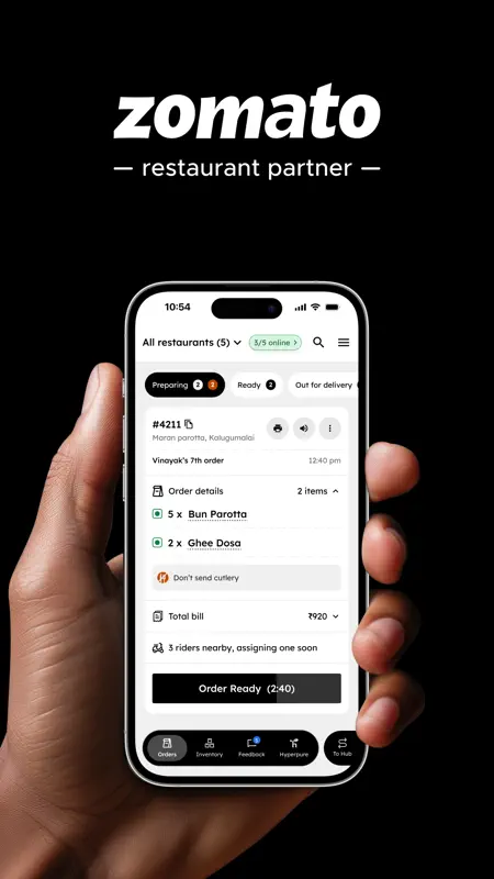 Zomato Restaurant Partner screenshot 1 of 8
