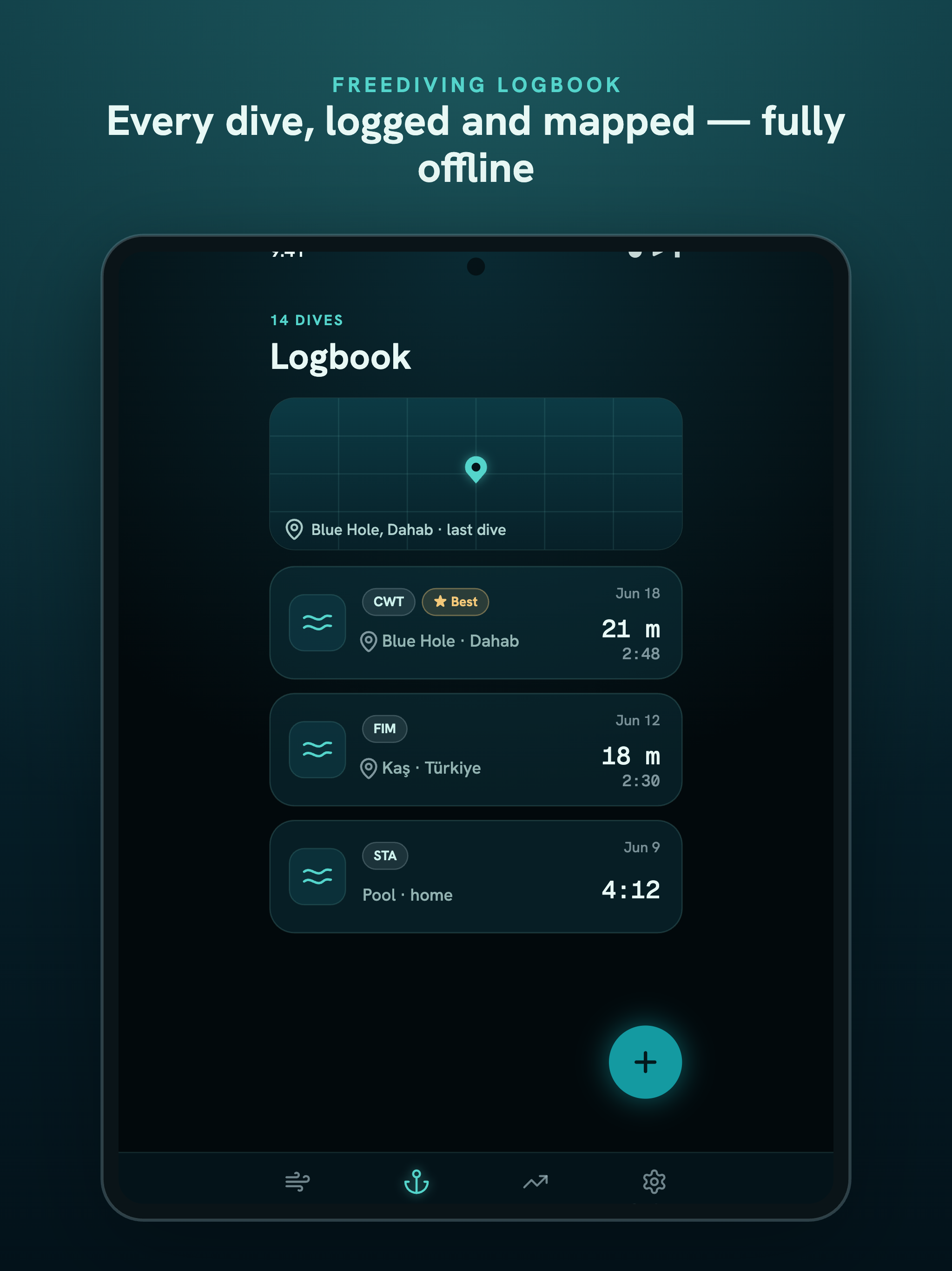 Deepline: Apnea & Freedive screenshot 7
