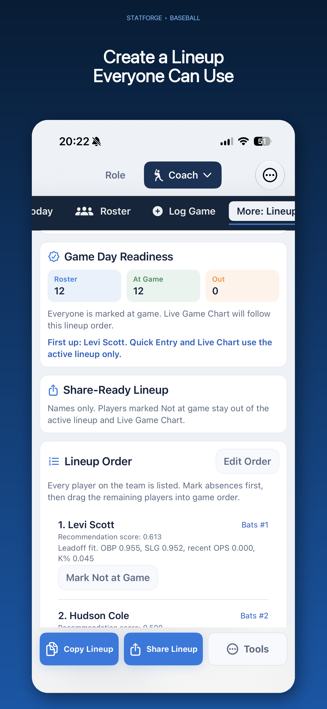StatForge Baseball screenshot 10