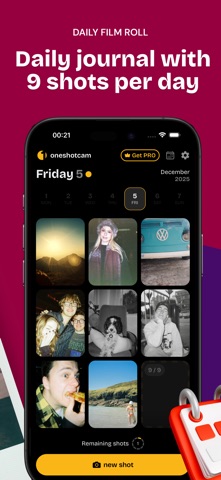 analog film camera · oneshot iPhone screenshot