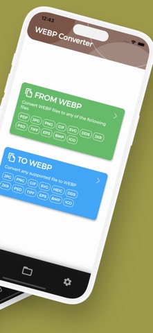 WEBP Converter, WEBP to GIF iPhone screenshot