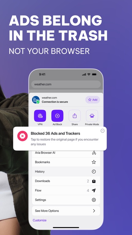 Opera: AI browser with VPN