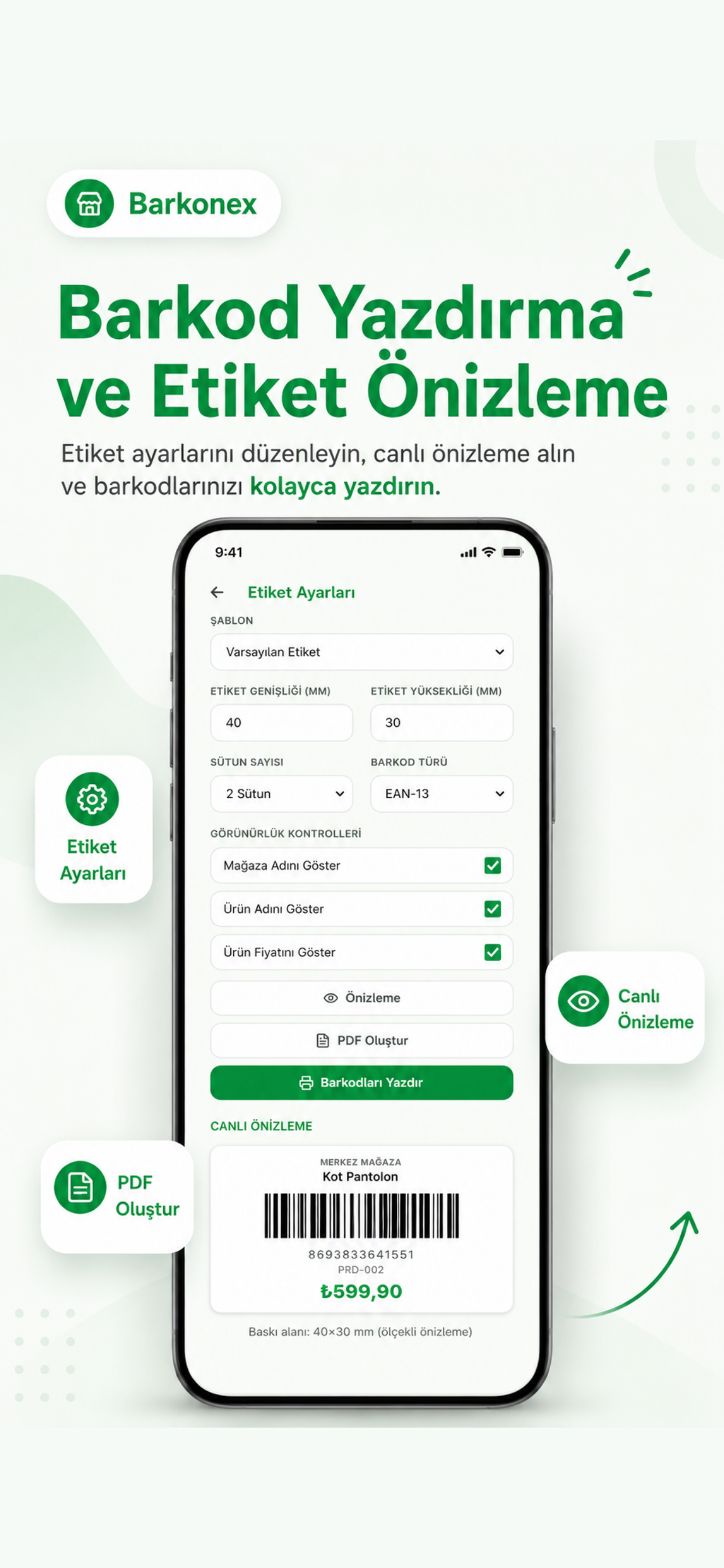 Barkonex Stok Yönetim screenshot 2