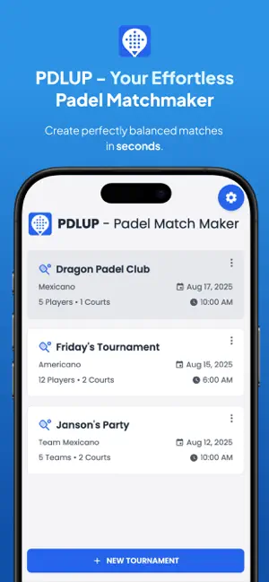 PDLUP - Padel Matchmaker screenshot 1