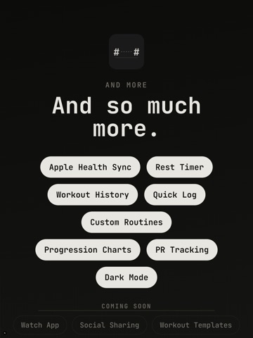 Syntax: AI Workout Log iPad screenshot