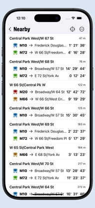 Transit: offline schedules screenshot 2