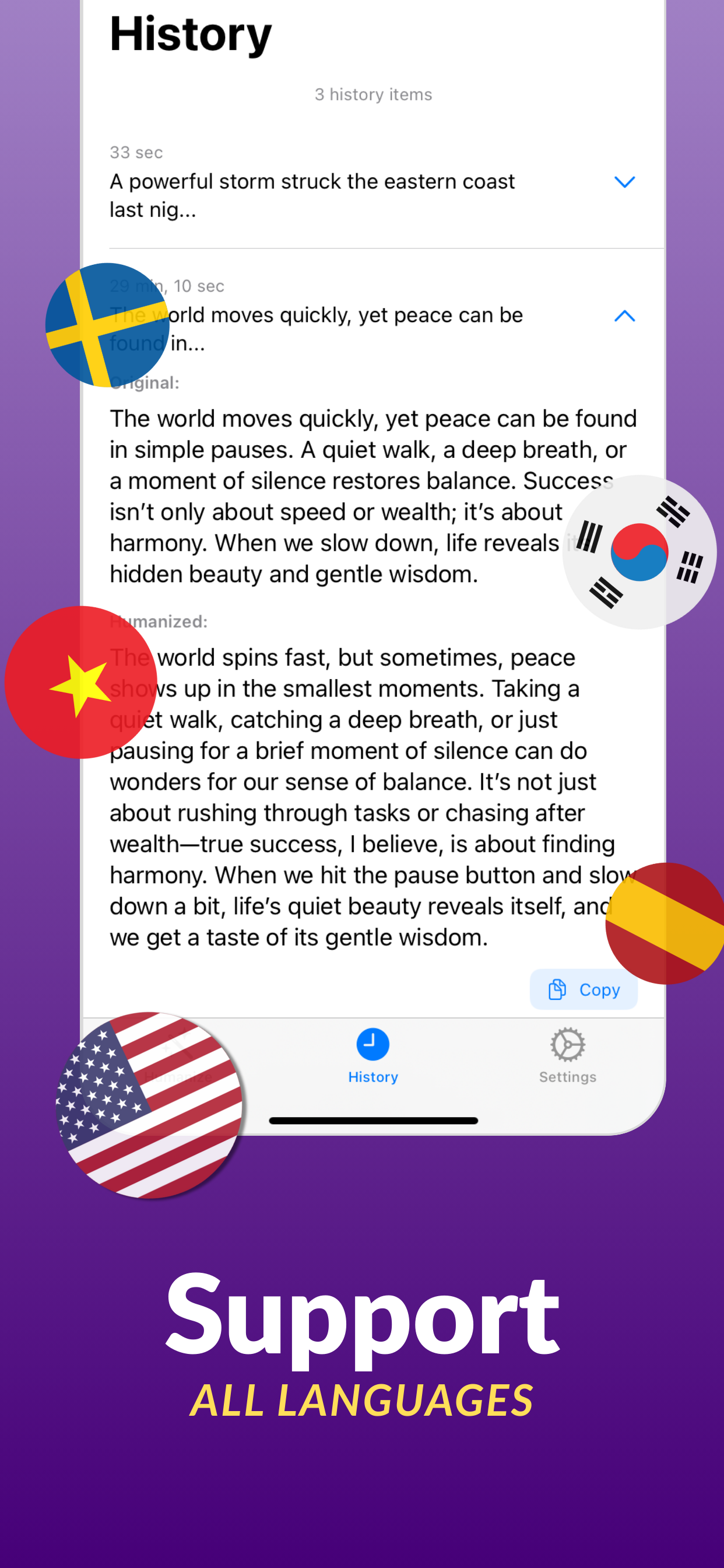 Humanize AI - Paraphrase Tool screenshot 4