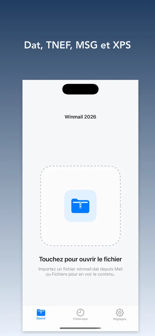 Screenshot #1 pour Winmail.dat Opener - Lecteur