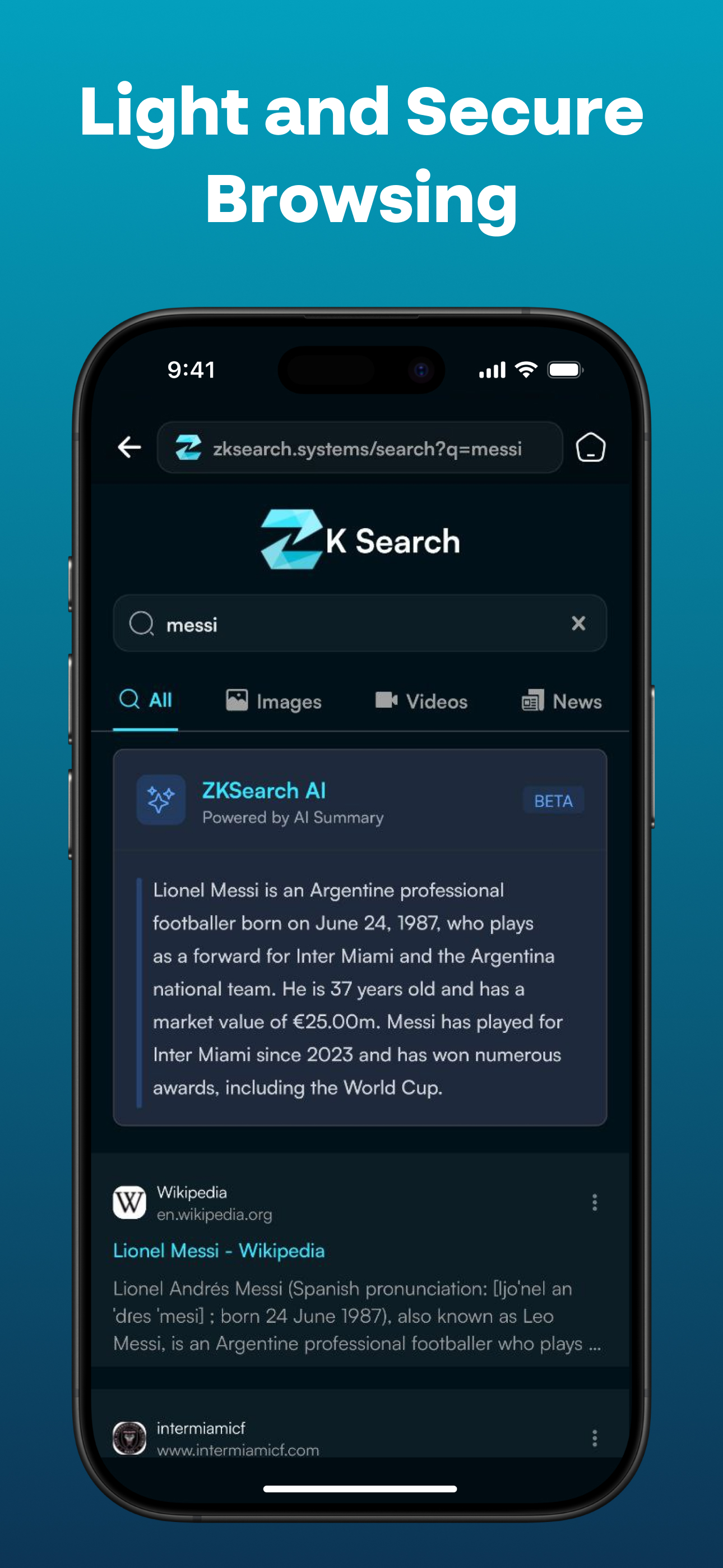 ZkSearch - Private AI Search