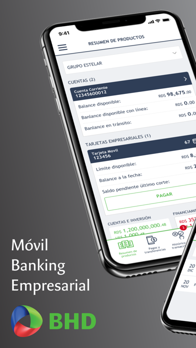 Móvil Banking Empresarial Screenshot