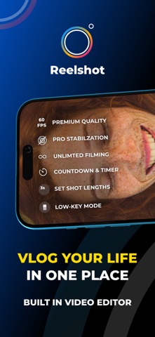 Reelshot: Vlog Camera App iPhone screenshot