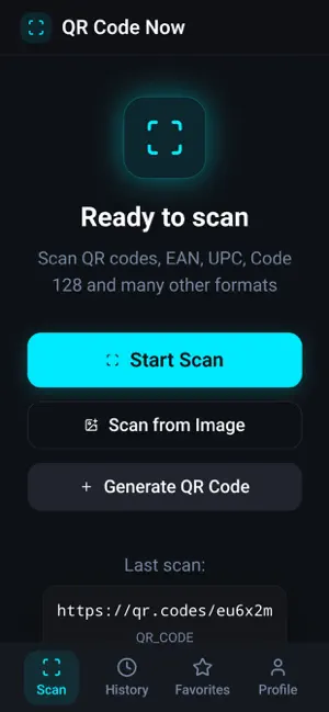 QR Code Scanner Now screenshot 1