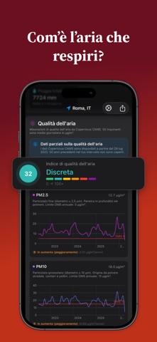 Climio: Clima e Meteo Storico iPhone screenshot 3