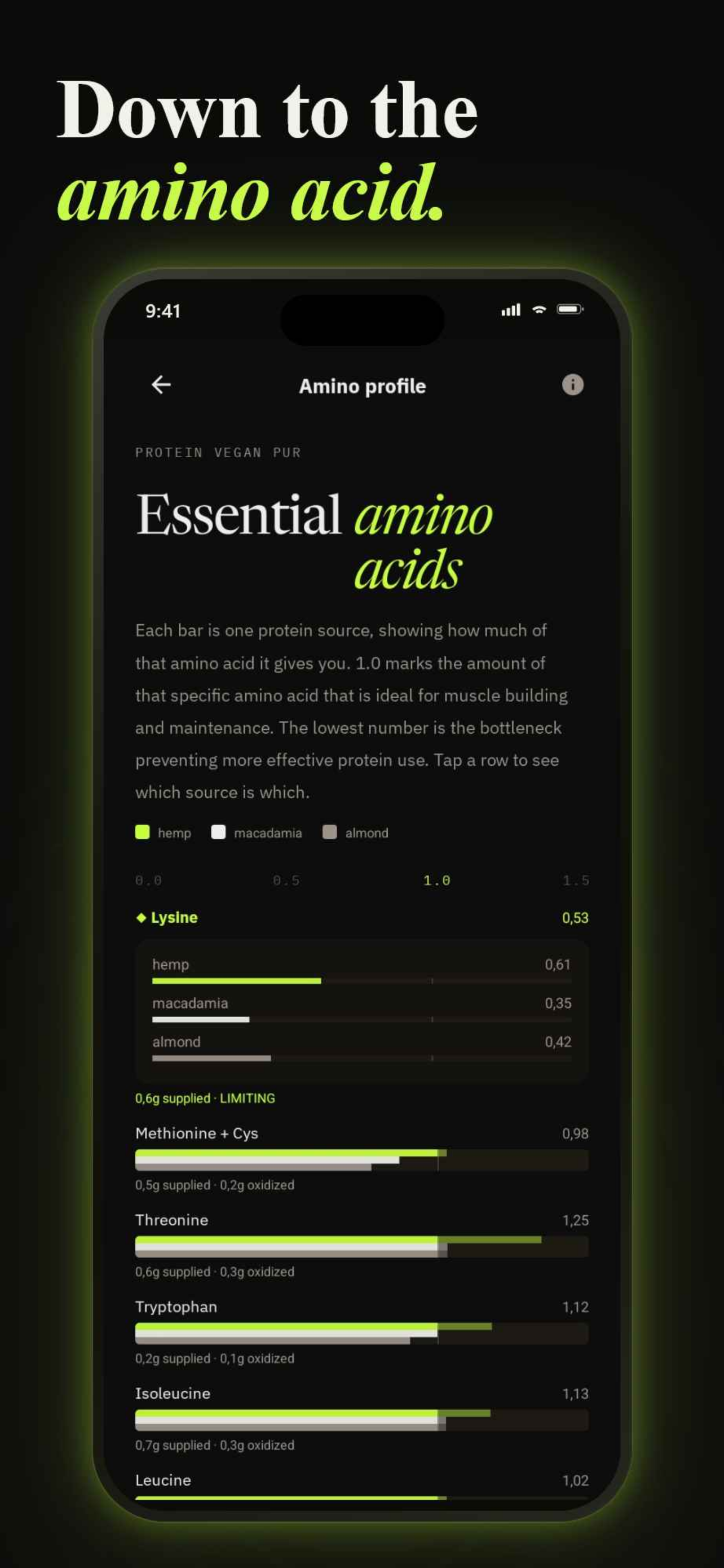 Protein Quality Scanner screenshot 3