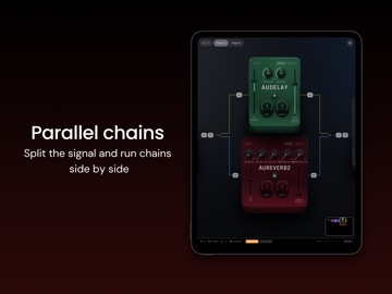 Taurus AUv3 Pedalboard iPad screenshot