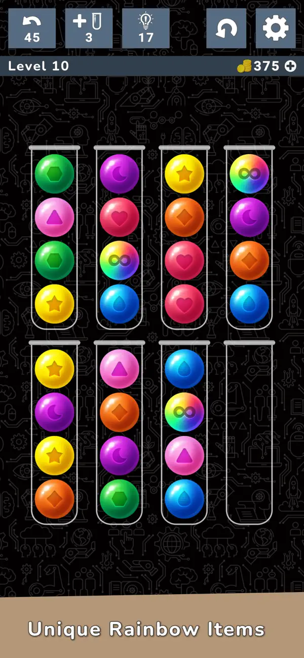 #2. Color Cascade Ball Sort Puzzle (iOS) By: Color Cascade Studios LLC