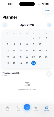 Mindorax Daily Planner Tasks iPhone screenshot