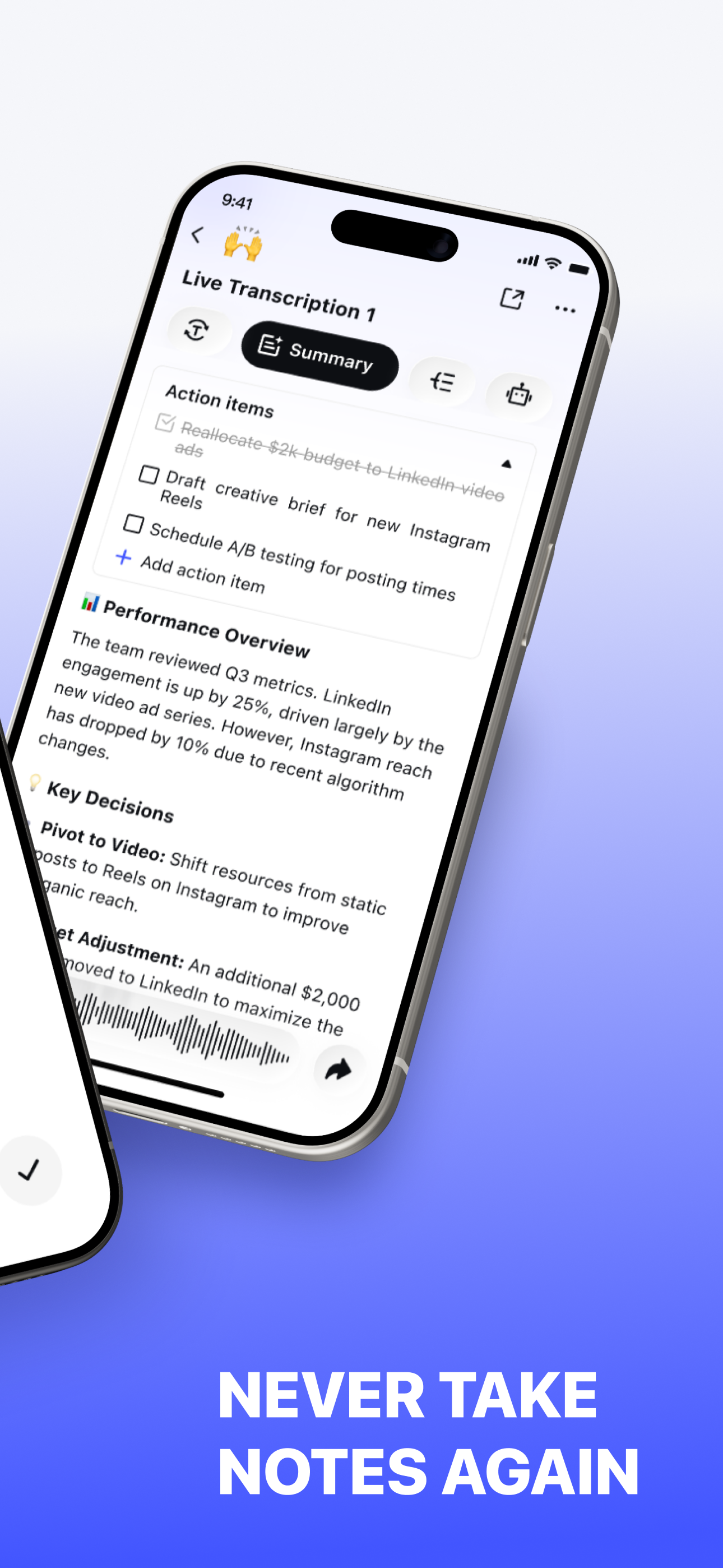 HiNoter - AI Note Taker screenshot 2