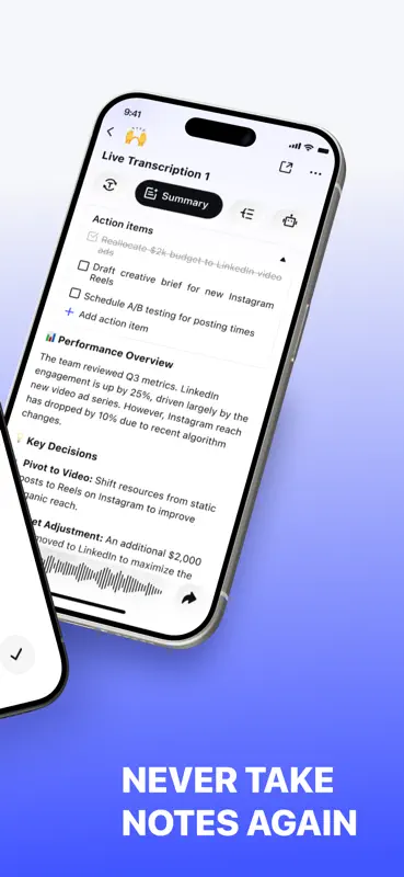 HiNoter - AI Note Taker screenshot 2 of 9