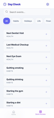 Day Check: Day Counter iPhone screenshot