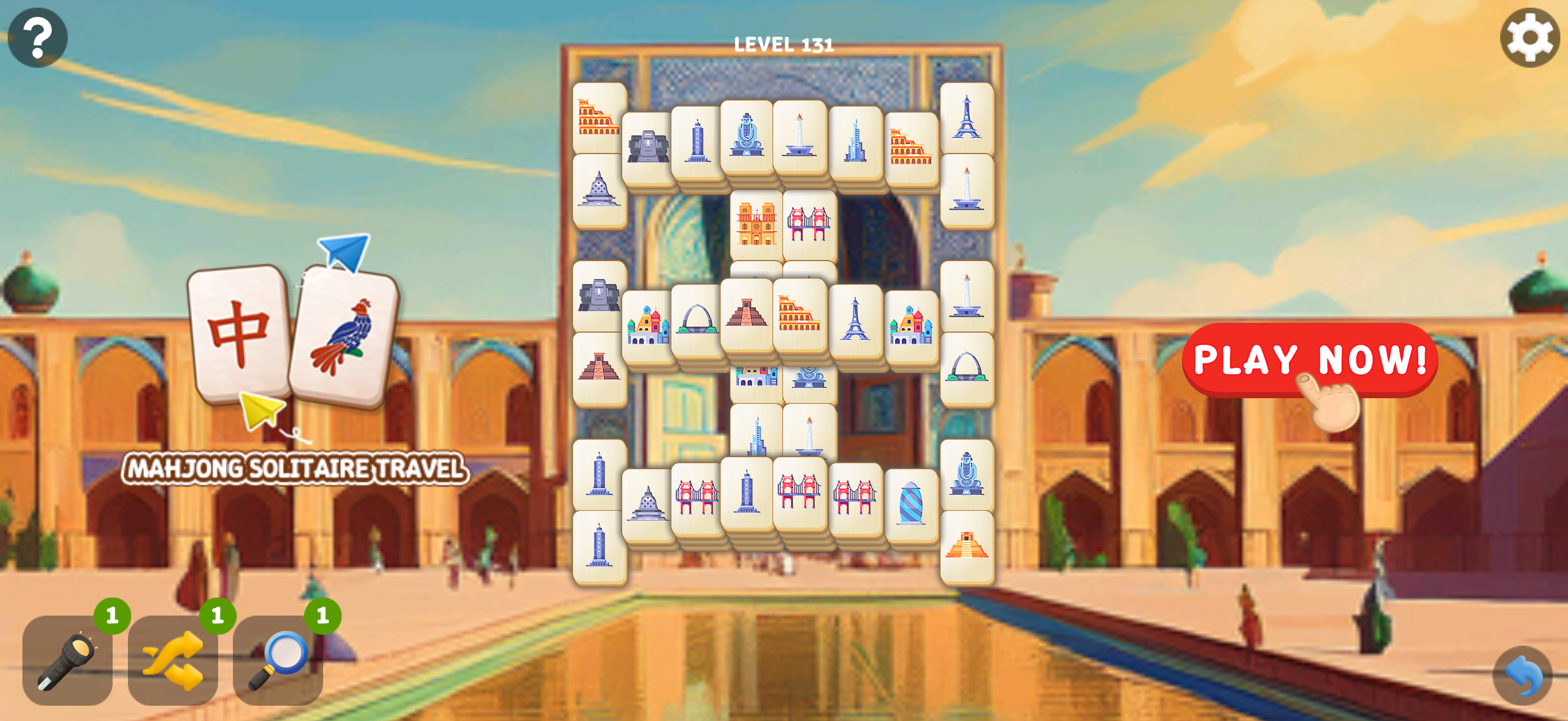 Mahjong Solitaire Travel screenshot 2