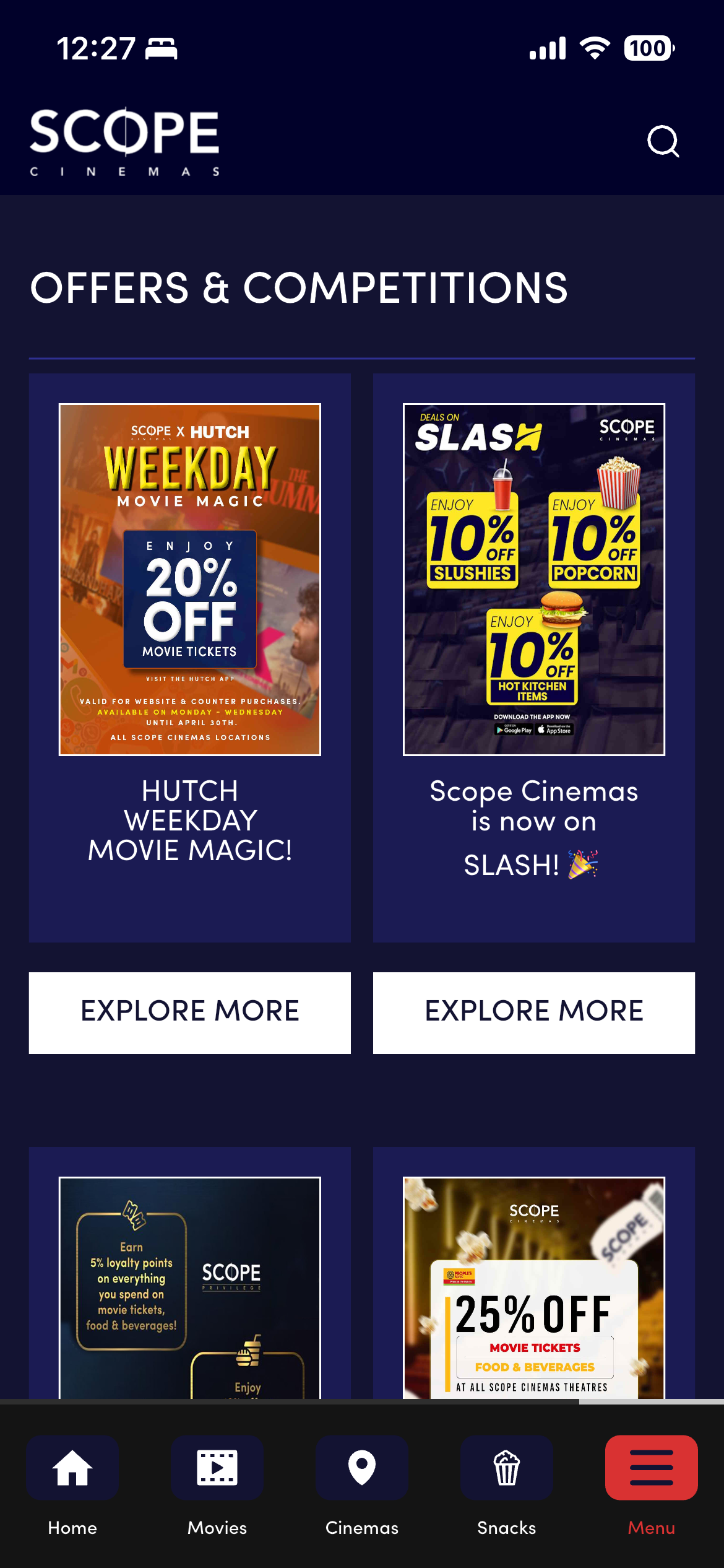 Scope Cinemas - Buy Tickets