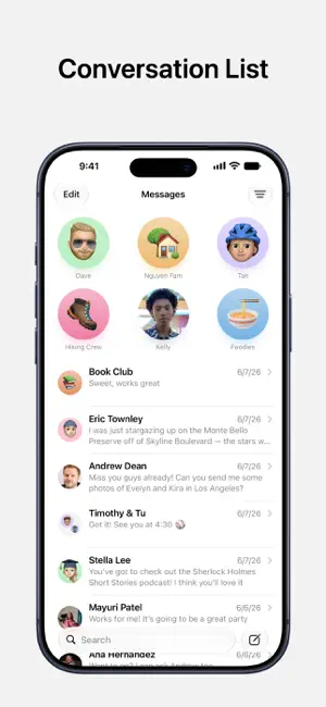 Messages screenshot 1
