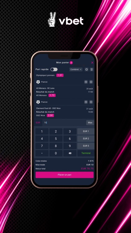 Vbet Paris sportifs screenshot-5