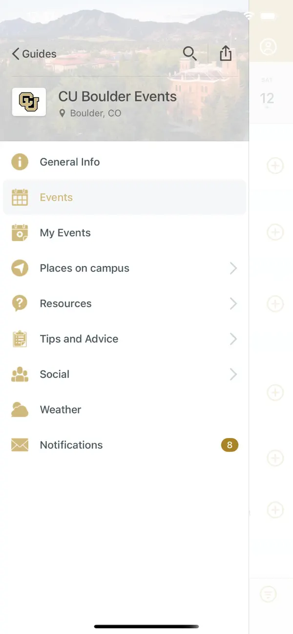 Screenshot #1 pour CU Boulder Life